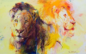 leeuwen schilderij