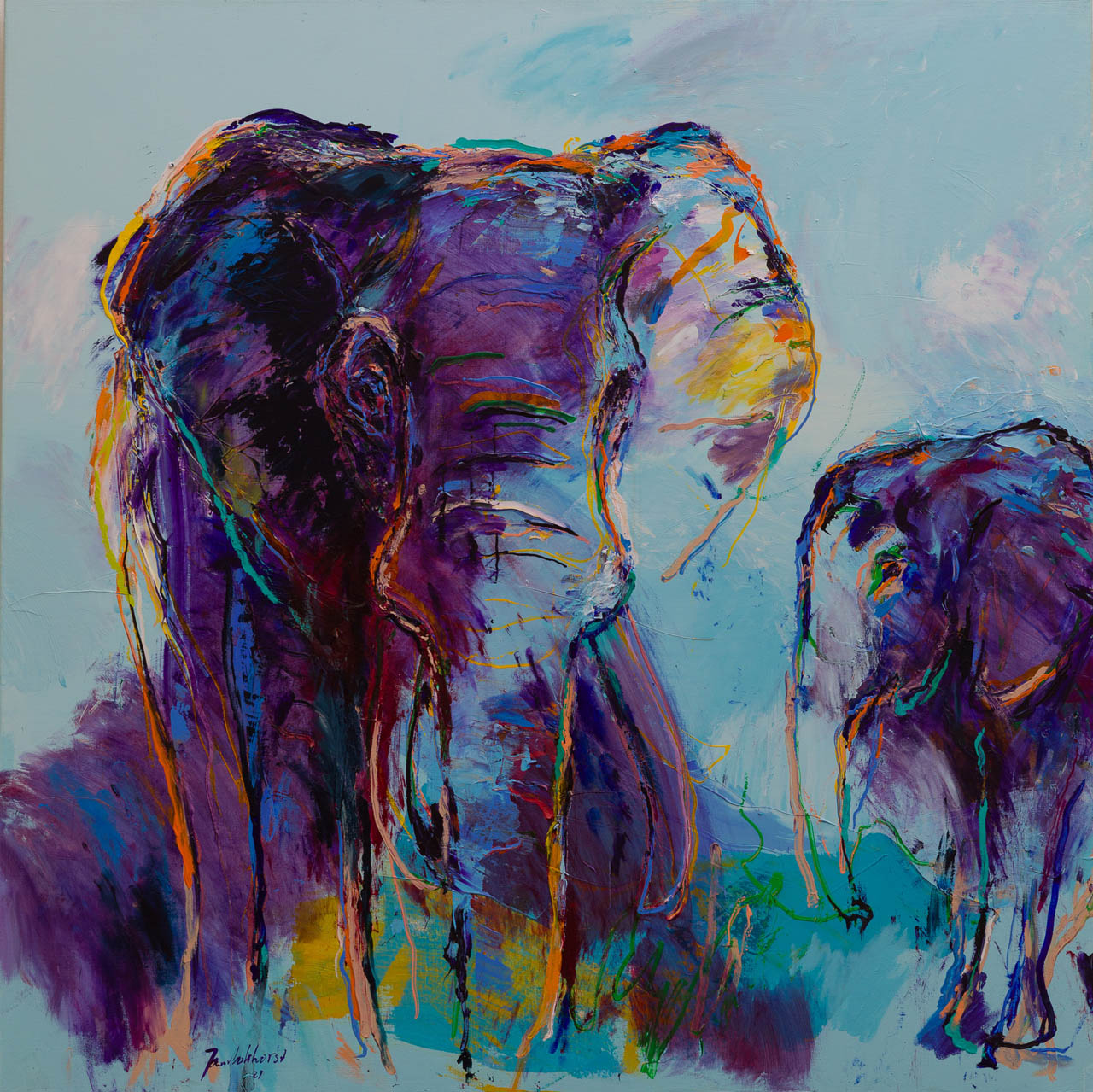 olifanten schilderij do79